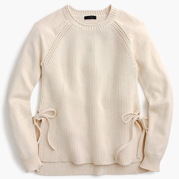 J.Crew Side Tie Crewneck Sweater - Picture 2 of 5